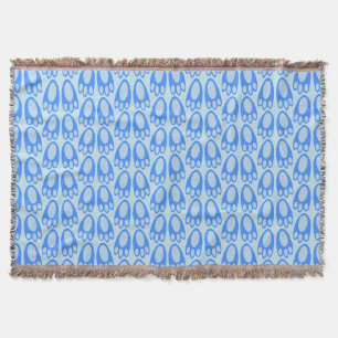 Süße blaue Baby-Jungen-Hasenfüße Ostermuster Decke