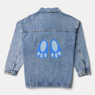 Süße blaue Baby-Jungen-Hasenfüße Ostern Jeansjacke