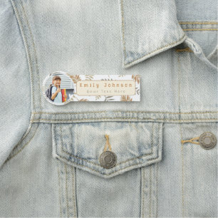 Süße blaue benutzerdefinierte Kind-Name & Foto Namensschild