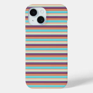 Süße blaue braune Streifen  Case-Mate iPhone Hülle