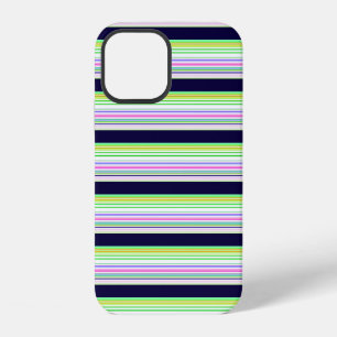 Süße blaue bunte Streifen iPhone 12 Hülle