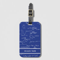 Süße blaue Mathe-Gleichungen Muster Reise