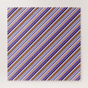 Süße blaue orange Streifen