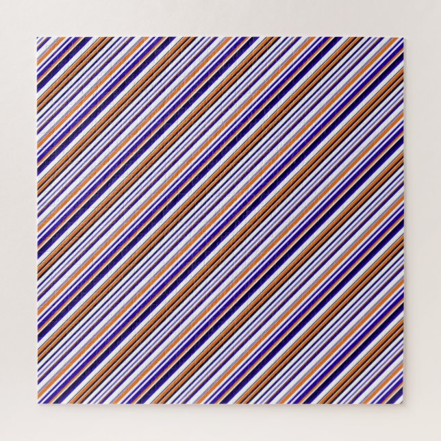 Süße blaue orange Streifen (Vertikal)