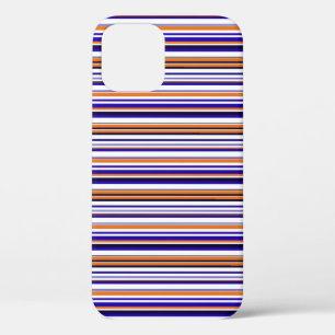 Süße blaue orange Streifen Case-Mate iPhone Hülle