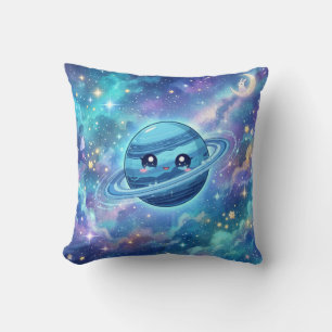 Süße blaue Planet-Galaxie-Kissen Kissen