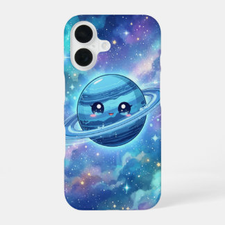Süße blaue Planeten-Galaxie-Handyhülle iPhone 16 Hülle