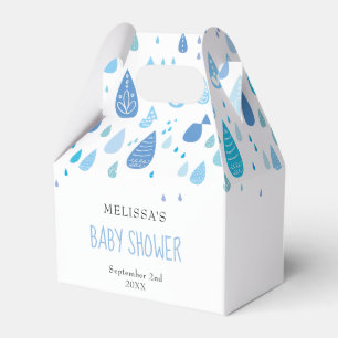 Süße blaue Regentropfen-Baby-Party Geschenkschachtel
