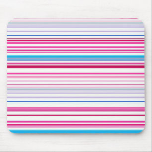 Süße blaue rosa Streifen Mousepad