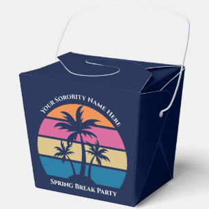 Süße blaue Strandparty-Palmen Glück Geschenkschachtel