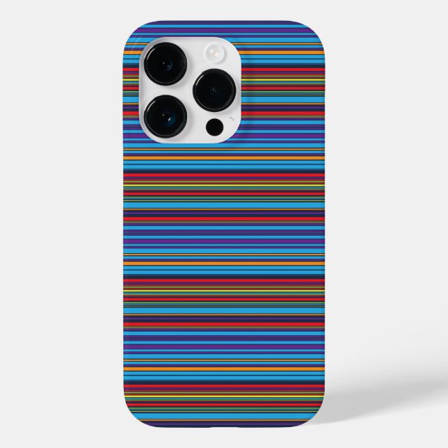 Süße blaue violette Streifen Case-Mate iPhone 14 Pro Hülle (Rückseite)