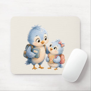 Süße Blaue Vogel Schreibtischmauspad Mousepad