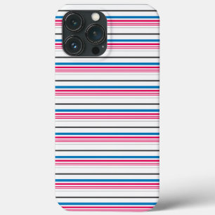 Süße blaue weiße Streifen Case-Mate iPhone Hülle