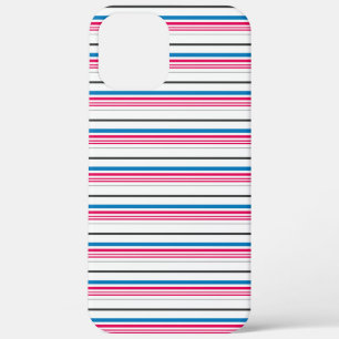 Süße blaue weiße Streifen Case-Mate iPhone Hülle