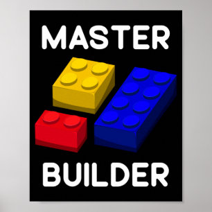 Süße Blockbauspielzeuge für Kinder, Brick Builder Poster