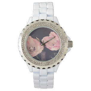 Süße blühende Tulpen - Personalisiert Armbanduhr