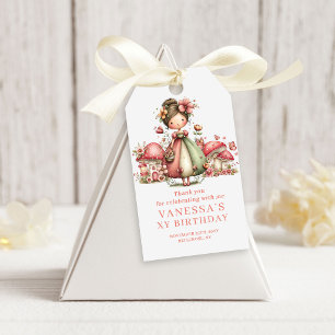 Süße Blumenfee Geburtstagsgeschenk-Anhänger 8. Geb Geschenkanhänger