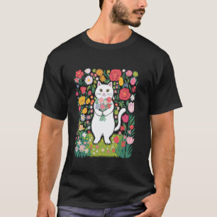 Süße Blumenkatzen für Florist Katzenbesitzer Kitty T-Shirt