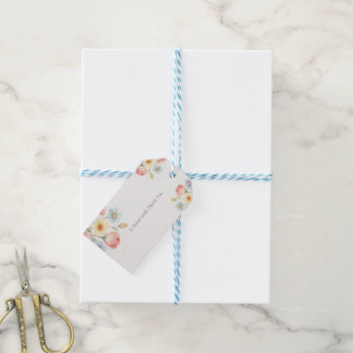 Süße Blüten-Einladung Geschenkanhänger