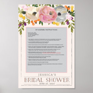 Süße Blüten Foto-Requisiten Posterrahmen Poster