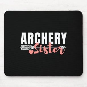 Süße Bogenschwester passende Familienteam-Foto Mousepad