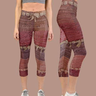 Süße Boho-Chic-Fetzen-Teppich-Leggings in Mehrfarb Capri Leggings