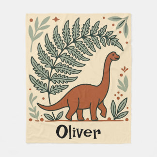 Süße Boho-Dinosaurier-Kinderstube Fleecedecke