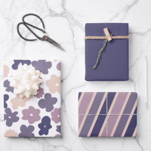 Süße Boho-Gänseblümchen-Mix-and-Match-Baby-Party Geschenkpapier Set