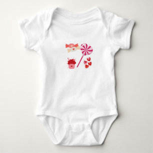 Süße Bonbonfreude Baby Strampler