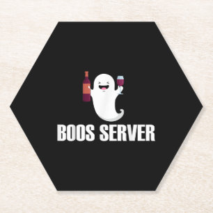 Süße Boos Bedienung Barkeeper Kellnerin Halloween Untersetzer
