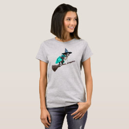 Süße Boston Terrier Hexe T-Shirt