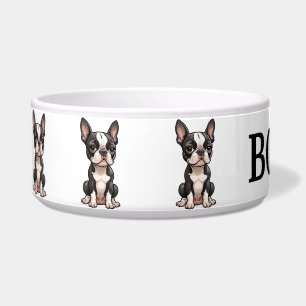 Süße Boston-Terrier-Personalisierungsschale Napf