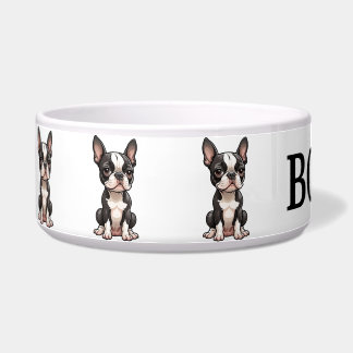 Süße Boston-Terrier-Personalisierungsschale Napf