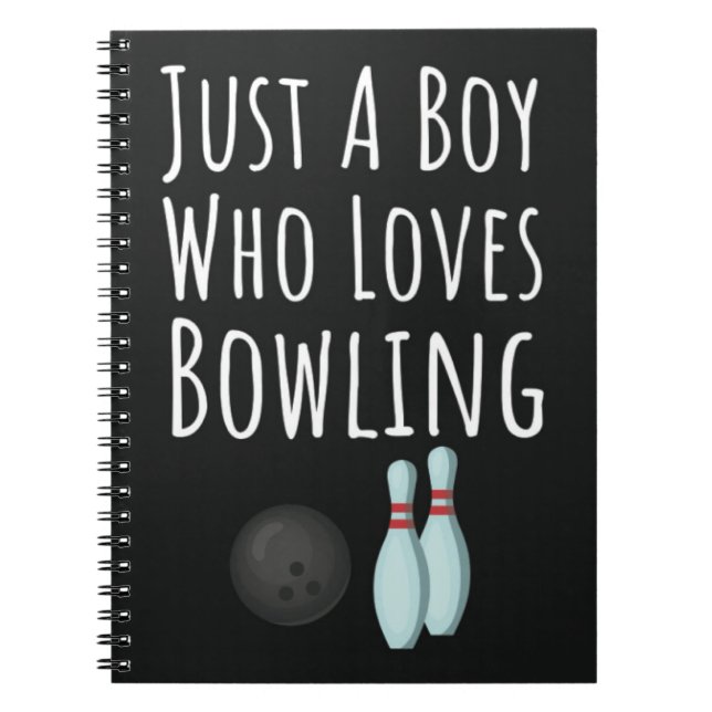 Süße Bowling-Geschenke für Babyjungen Kinder Bowle Notizblock (Vorderseite)