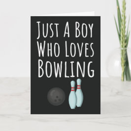 Süße Bowling-Karten für Baby-Jungen Kinder Bowler  Karte