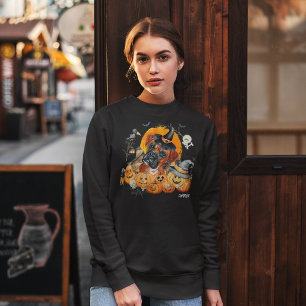 Süße Boxer Halloween Hund individuell Sweatshirt