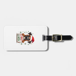 Süße Boxer-Hund-Hund Weihnachten Schön Habe mein B Gepäckanhänger