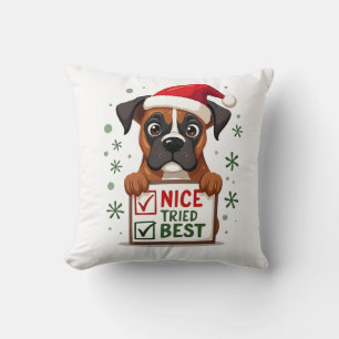 Süße Boxer-Hund Hund Weihnachten Schön Habe mein B Kissen