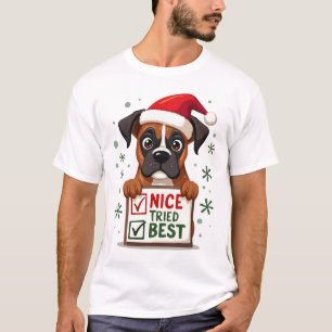 Süße Boxer-Hund-Hunde-Weihnachten Schön Habe mein  T-Shirt