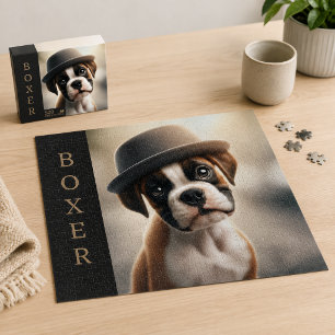 Süße Boxerwelpe – Stylische Hundekunst