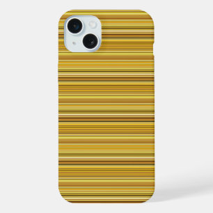 Süße braune goldene Streifen iPhone 15 Plus Hülle