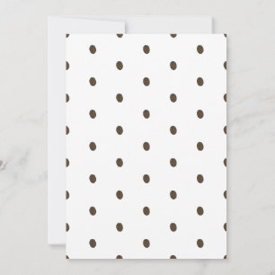 Süße braune und weiße neutrale Kaffee-Baby-Shower- Ankündigung
