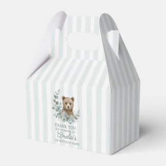 Süße braune Wasserfarbe-Bär-Geburtstags-Geschenkbo Geschenkschachtel