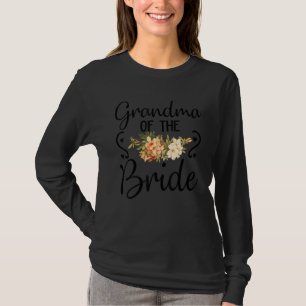 Süße Brautparty Hochzeitsblume Oma der Braut T-Shirt
