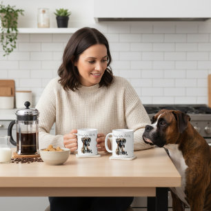 Süße Browns Boxer Tasse PERSONALISIEREN