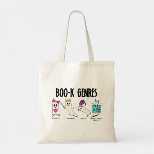 Süße Bücher-Tasche BOO-k Genres Geist Design Tragetasche