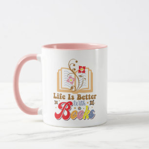 Süße Bücherliebhaberin "Das Leben ist besser mit B Tasse