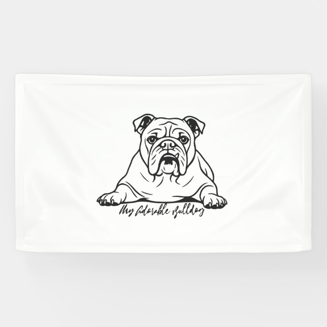 Süße Bulldogge Banner (Horizontal)