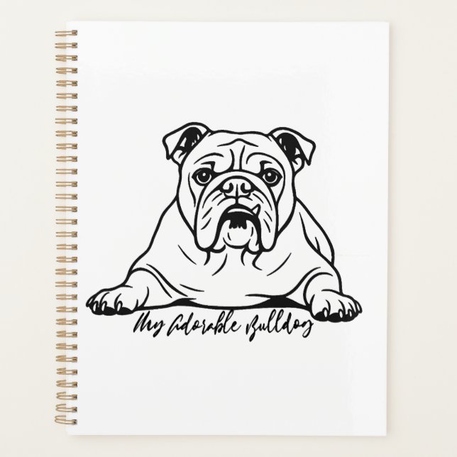 Süße Bulldogge Planer (Vorderseite)