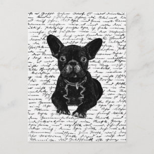 Süße Bulldogge Postkarte